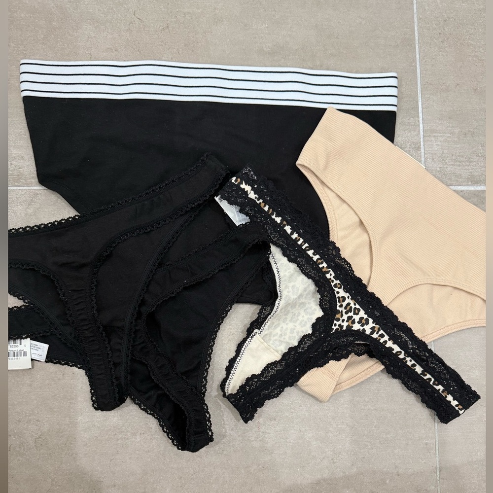 Jenni underwear neutral tones tongs/hipster Sz M bundle - Picture 2 of 2